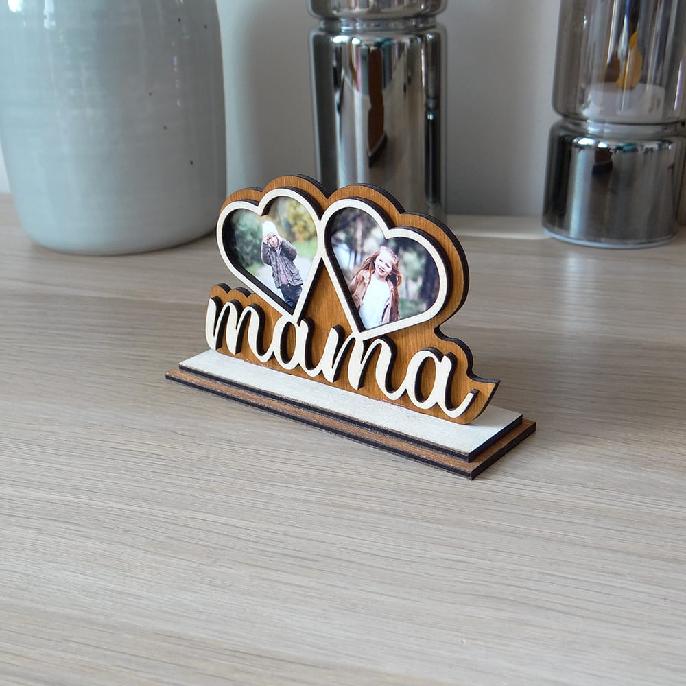 mama 2 male 03 Upominek dla mamy ze sklejki z personalizowanymi zdjęciami dzieci