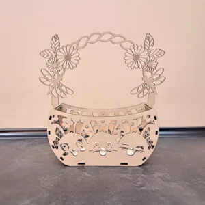 Koszyczek wielkanocny trzy zajączki