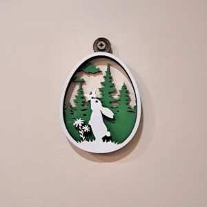 Zawieszka zajączek z motylkiem