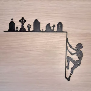 Narożnik Halloween z cmentarzem i zombie